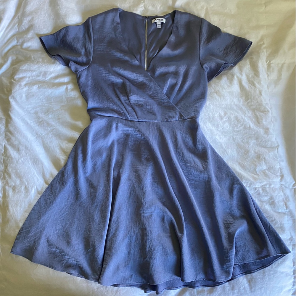 Express Satin Skater Dress